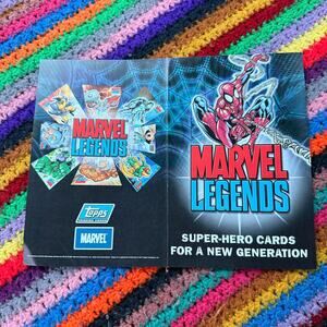 TOPPS Marvel Legends Trading Cards 2001 Promo Dealer Ad Sheet Spider-Man Hulk